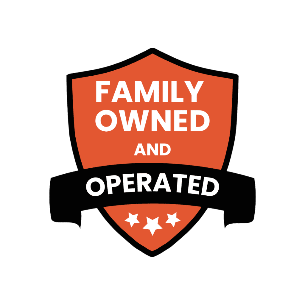 RC Roofing Specialists Family Owned and operated badge